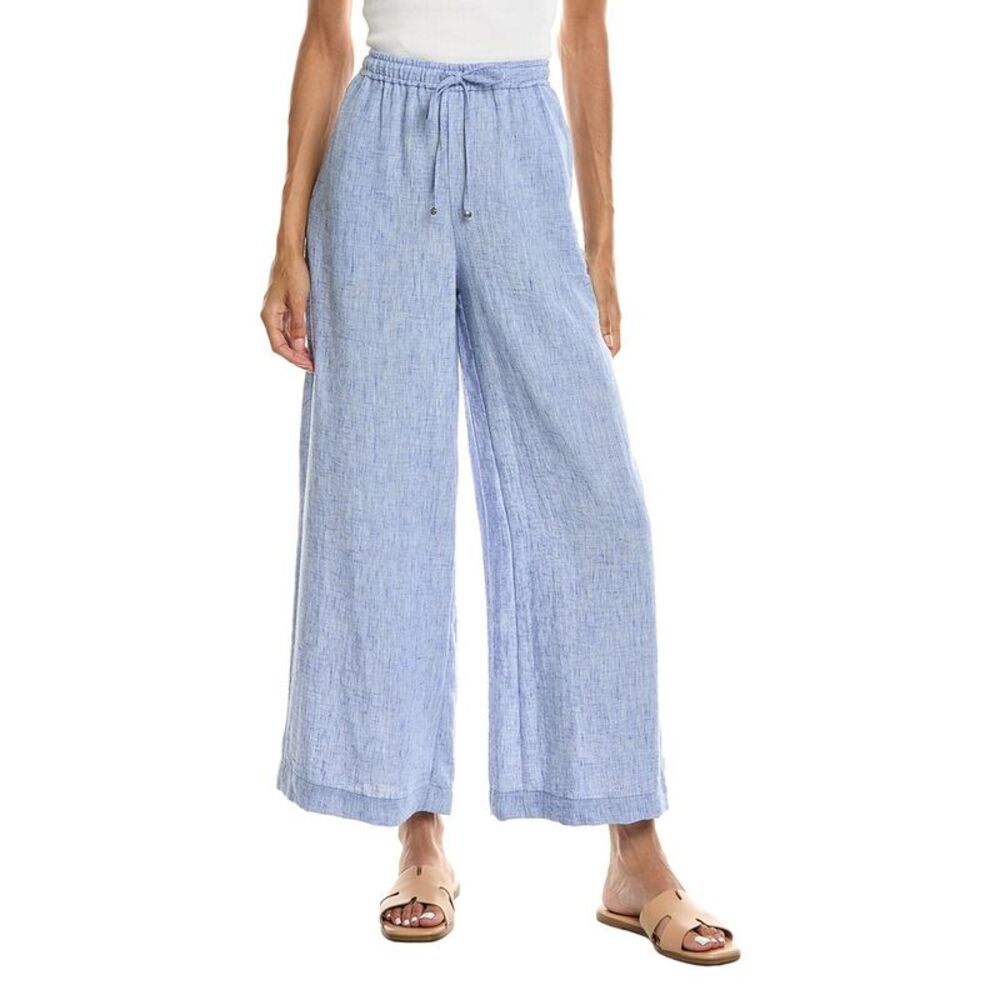 Max Studio Womens Wide Leg Pant, Blue